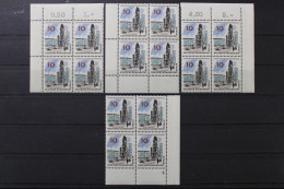 Berlin, MiNr. 254, Alle 4 Eckrandvierer, FN 3, Postfrisch - Unused Stamps