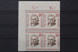 Berlin, MiNr. 167, 4er Block, Ecke Links Oben, Postfrisch - Unused Stamps