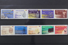 Ecuador, MiNr. 2708-2717, 2 Fünferstreifen, Postfrisch - Equateur