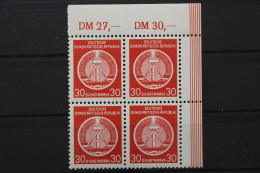 DDR Dienst A, MiNr. 11 X, 4er Block, Ecke Rechts Oben, Postfrisch - Autres & Non Classés