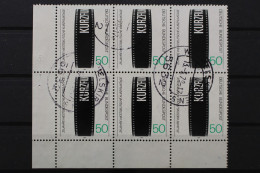 Deutschland, MiNr. 1003, 6er Block, Ecke Links Unten, Gestempelt - Usati