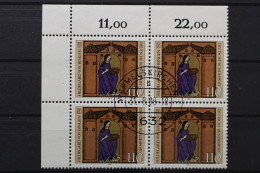 Deutschland (BRD), MiNr. 1018, 4er Block, Ecke Links Oben, Gestempelt - Used Stamps