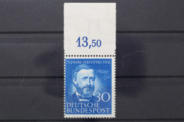 Deutschland (BRD), MiNr. 161, Oberrand, Postfrisch, BPP Signatur - Ungebraucht