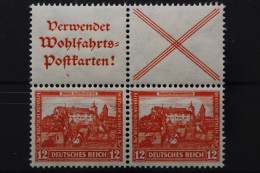 Deutsches Reich, MiNr. S 101 + S 100, Falz - Zusammendrucke