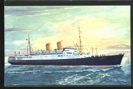 AK Passagierschiff M. S. Berlin Auf Hoher See  - Steamers
