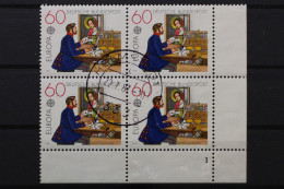 Deutschland, MiNr. 1012, 4er Block, Ecke Rechts Unten, FN 1, Gestempelt - Used Stamps