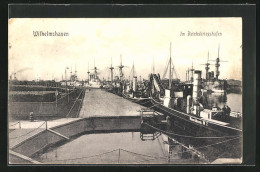 AK Wilhelmshaven, Im Reichskriegshafen  - Warships