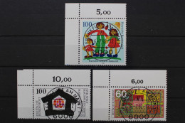 Deutschland (BRD), MiNr. 1620-1622, Ecken Links Oben, VS F/M, EST - Used Stamps