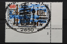 Deutschland (BRD), MiNr. 1058, Ecke Rechts Unten, FN 1, Gestempelt - Used Stamps