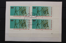 Deutschland, MiNr. 1083, 4er Block, Ecke Re. Unten, FN 1, Briefstück - Used Stamps