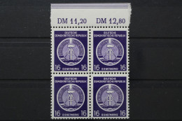 DDR Dienst A, MiNr. 7 X, 4er Block, OR 11,20/12,80, Postfrisch - Andere & Zonder Classificatie