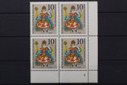 Berlin, MiNr. 378, 4er Block, Ecke Rechts Unten, FN 2, Postfrisch - Unused Stamps