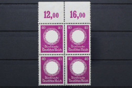 DR Dienst, MiNr. 142, 4er Block, OR 12,00/16,00, Postfrisch - Dienstmarken