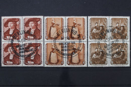 DDR, MiNr. 504, 505 + 507, 4er Block, Gestempelt - Used Stamps