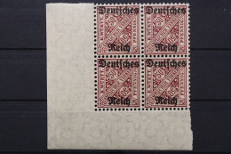 Deutsches Reich Dienst, MiNr. 63, 4er Block, Ecke Li. Unten, Postfrisch - Service