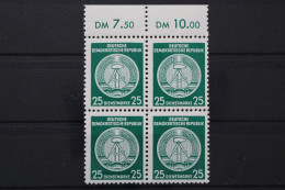 DDR Dienst A, MiNr. 23 X, 4er Block, OR 7,50/10,00, Postfrisch - Other & Unclassified