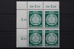 DDR Dienst A, MiNr. 23 X, 4er Block, Ecke Links Oben, Postfrisch - Andere & Zonder Classificatie