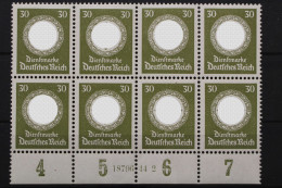 DR Dienst, MiNr. 175, 8er Block, UR Mit HAN 18796442, Postfrisch - Dienstmarken