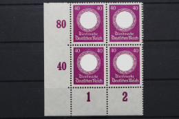 DR Dienst, MiNr. 142, Viererblock, Ecke Links Unten, Postfrisch - Dienstmarken