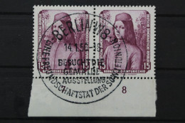 DDR, MiNr. 506, Waag. Paar, Unterrand, Gestempelt - Used Stamps