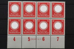 DR Dienst, MiNr. 172 B, 8er Block UR M. HAN 20241.441, Postfrisch - Dienstmarken