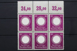 DR Dienst, MiNr. 142, 6er Block, OR 24,00/28,00/32,00, Postfrisch - Service