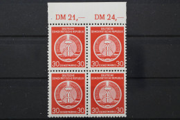 DDR Dienst A, MiNr. 11 X, 4er Block, Oberrand 21/24, Postfrisch - Autres & Non Classés