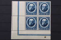 Bayern, MiNr. 107 I A, 4er Block, Ecke Links Unten, Postfrisch - Ungebraucht