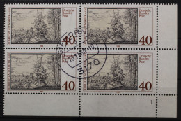 Deutschland (BRD), MiNr. 1067, 4er Block, Ecke Rechts Unten, FN 1, EST - Used Stamps