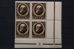 Bayern, MiNr. 109 I A, 4er Block, Ecke Rechts Unten, Postfrisch - Ungebraucht