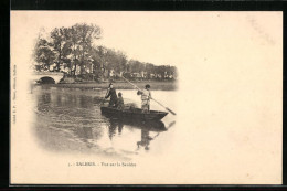 CPA Salbris, Vue Sur La Sasuldre, Le Pont  - Salbris