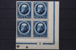 Bayern, MiNr. 107 I A, 4er Block, Ecke Rechts Unten, Postfrisch - Mint