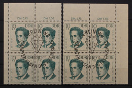 DDR, MiNr. 719, Viererblöcke, Ecke Links U. Rechts Oben, ESST - Used Stamps