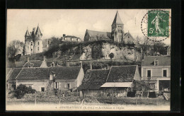 CPA Chateauvieux, Le Chateau Et L`Eglise  - Andere & Zonder Classificatie