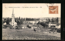 CPA Thesee, Vue Generale, Pont Sur Le Cher, L`Eglise  - Autres & Non Classés