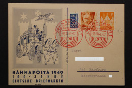 Hamburg, Hammaposta 1949, Dekorative Karte Mit Postkutsche - Autres & Non Classés