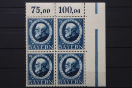 Bayern, MiNr. 107 I A, 4er Block, Ecke Rechts Oben, Postfrisch - Mint