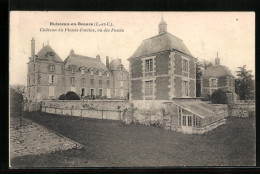 CPA Huisseau-en-Beauce, Chateau Du Plessis-Fortias, Vu Des Fosses  - Autres & Non Classés