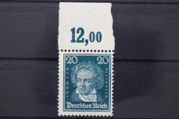 Deutsches Reich, MiNr. 392 X, OR Platte, Postfrisch, Altsignatur - Unused Stamps