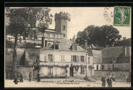 CPA St-Aignan, Le Donjon Du Chateau Vu Du Champ De Foire  - Saint Aignan