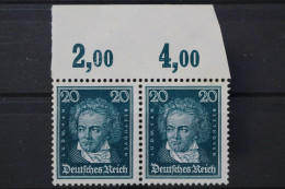 Deutsches Reich, MiNr. 392 WP, Oberrand, Platte, Neugummi - Unused Stamps