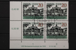 DDR, MiNr. 3239, Viererblock. Ecke Links Unten, DV 2, EST - Sonstige & Ohne Zuordnung