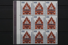 Deutschland, MiNr. 1623, 9er Block, Li. Rand M. Roter BZN, Postfrisch - Neufs