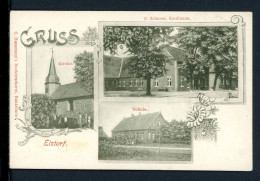 AK Elstorf LK Harburg Um 1910 P. Schnoor, Kaufmann, Schule, Kirche (PK0336 - Autres & Non Classés