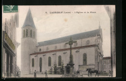 CPA Lagresle, L`Eglise Et La Place  - Andere & Zonder Classificatie