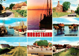 73909672 Nordstrand Sueden Strucklahnungshoern Suederhafen Norderhafen Kath Kirc - Other & Unclassified