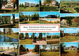 73909588 Bad Duerrheim Solebad Teilansichten Park Panorama - Bad Duerrheim