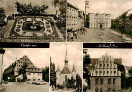 73909573 Zittau Blumenuhr Platz Der Jugend Marstall Weberkirche Hefftergiebel - Zittau