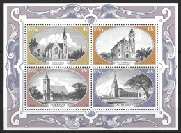 S.W.A...QUEEN ELIZABETH ..II...(1952-22.)..." 1978..".....CHURCHES....SET OF 4 ON MINI SHEET.....MNH. - Kerken En Kathedralen