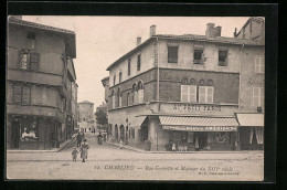 CPA Charlieu, Rue Grenette Et Maisons Du XIIIe Siecle  - Charlieu